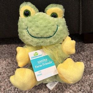 Easter frog plush